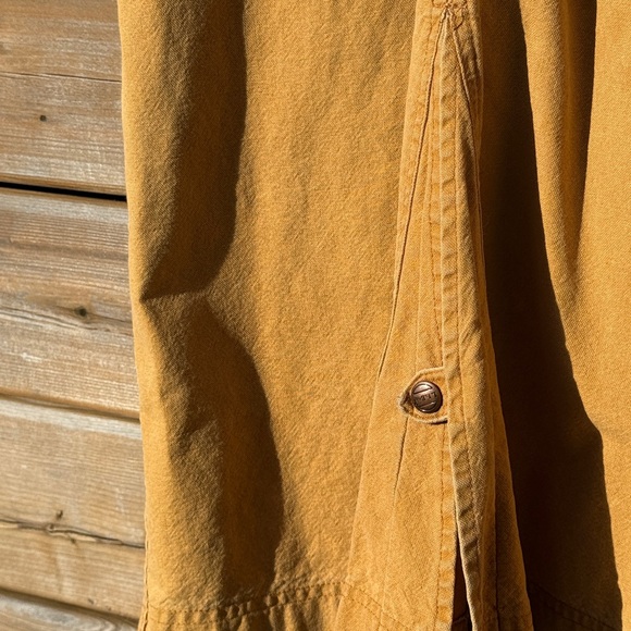 Vintage L.L. Bean women’s long chore coat / Trench Coat Brown corduroy - Picture 14 of 16